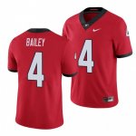 Georgia Bulldogs Champ Bailey Men's #4 Red Limited Football NCAA Jersey 2406VZFI0