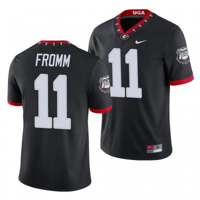 Georgia Bulldogs Jake Fromm Men's #11 Alternate Black Game Football NCAA Jersey 2406XGJZ8