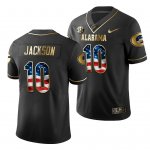 Georgia Bulldogs Kearis Jackson Men's #10 Stars And Stripes 2019 Limited Black Golden Edition Football NCAA Jersey 2406KDDC6