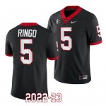 Georgia Bulldogs Kelee Ringo Men's #5 Black 2022-23 Alternate Football NCAA Jersey 2406RCPZ8