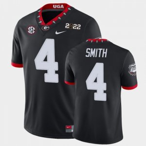 Georgia Bulldogs Nolan Smith Men's #4 Game 2021 National Champions Black Football NCAA Jersey 2406GUZV6