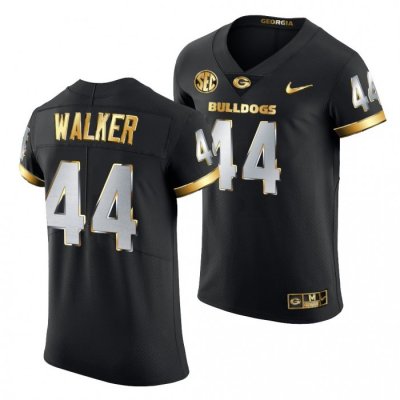 Georgia Bulldogs Travon Walker Men's #44 Golden Edition Black Football NCAA Jersey 2406KYQV1