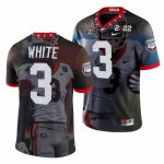 Georgia Bulldogs Zamir White Men's #3 hip 2022 National Champions Black Decisive Highlights Football NCAA Jersey 2406KQHI3