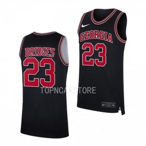 Georgia Bulldogs Braelen Bridges Men's #23 Black Throwback 2022-23 Basketball NCAA Jersey 2406DKWF8