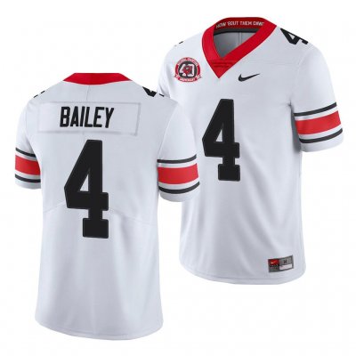 Georgia Bulldogs Champ Bailey Men's #4 0th Anniversary White Alternate Football NCAA Jersey 2406MLYU1