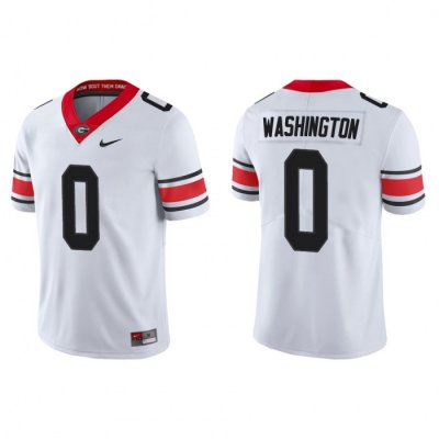 Georgia Bulldogs Darnell Washington Men's #0 Game Alternate White Football NCAA Jersey 2406PZPB4