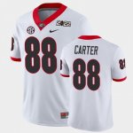 Georgia Bulldogs Jalen Carter Men's #88 Game 2021 National Champions White Football NCAA Jersey 2406UEYO7