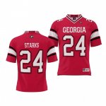 Georgia Bulldogs Malaki Starks Youth #24 NIL Red Player Football NCAA Jersey 2406LWUP8