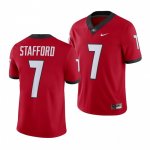 Georgia Bulldogs Matthew Stafford Men's #7 Alumni Red Player Game Football NCAA Jersey 2406INAN8