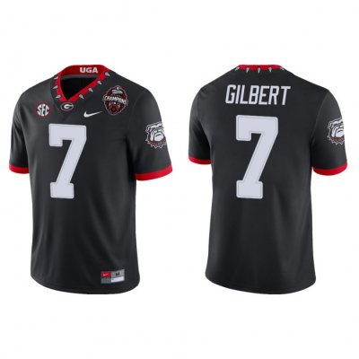 Georgia Bulldogs Arik Gilbert Men's #14 2022 National Champions Playoff Black Game Football NCAA Jersey 2406XFEB4