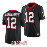 Georgia Bulldogs Brock Vandagriff Men's #12 Black 2022-23 Alternate Football NCAA Jersey 2406QJXH8