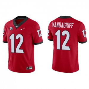 Georgia Bulldogs Brock Vandagriff Men's #12 Red Game Football NCAA Jersey 2406IWAD2