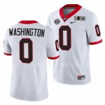 Georgia Bulldogs Darnell Washington Men's #0 White 2023 National Championship Playoff Football NCAA Jersey 2406HJPM2