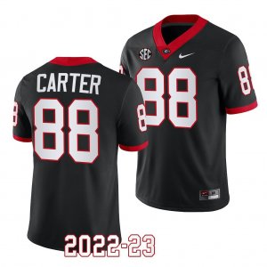 Georgia Bulldogs Jalen Carter Men's #88 Black 2022-23 Alternate Football NCAA Jersey 2406NUGQ1