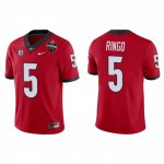 Georgia Bulldogs Kelee Ringo Men's #5 2022 National Champions Playoff Red Game Football NCAA Jersey 2406LGHC8