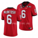 Georgia Bulldogs Kenny McIntosh Men's #6 Red 2023 National Championship Playoff Football NCAA Jersey 2406GKXV3