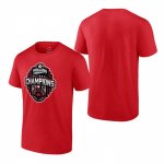 Georgia Bulldogs Men's Playoff Fanatics Branded Official Logo 2022 National Champions Red Football NCAA T-Shirt 2406QCEJ0