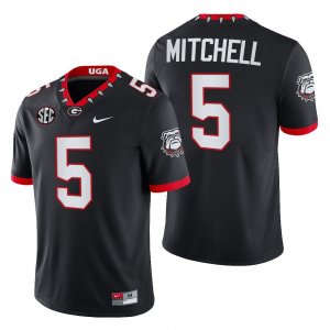 Georgia Bulldogs Adonai Mitchell Men's #5 Black Block Number Font 2022 Chick-fil-A Football NCAA Jersey 2406YRST7