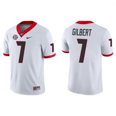 Georgia Bulldogs Arik Gilbert Men's #14 White Game Football NCAA Jersey 2406MDTS6