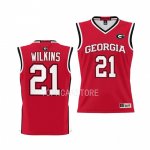 Georgia Bulldogs Dominique Wilkins Youth #21 Pick-A-Player Red Basketball NCAA Jersey 2406FZKG6