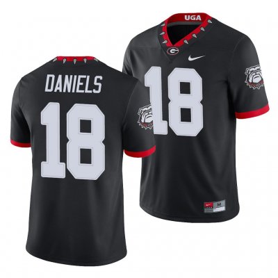 Georgia Bulldogs JT Daniels Men's #18 Alternate Black Game Football NCAA Jersey 2406MJEB8