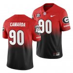 Georgia Bulldogs Jake Camarda Men's #90 2019 Color Crash Black Gradient Red Football NCAA Jersey 2406IWRX4