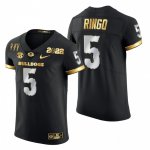 Georgia Bulldogs Kelee Ringo Men's #5 3X Black National Champions CFP Football NCAA Jersey 2406FYCG0