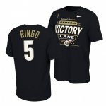 Georgia Bulldogs Kelee Ringo Men's #5 CFP 2021 Locker Room National Champions Black Football NCAA T-Shirt 2406CKOB3