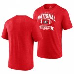 Georgia Bulldogs Men's 2021 Red National Champions CFP Vintage Football NCAA T-Shirt 2406SHGW8