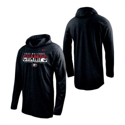 Georgia Bulldogs Men's 2022 National Champions Playoff Black Long Sleeve Football NCAA Hoodie 2406UDHG6