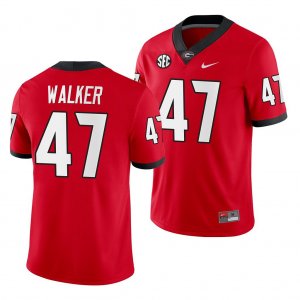 Georgia Bulldogs Payne Walker Men's #47 Home Red Game Football NCAA Jersey 2406FPWH1