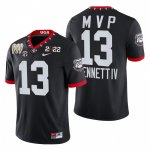 Georgia Bulldogs Stetson Bennett Men's #13 CFP 3-Times MVP National Champions Black Football NCAA Jersey 2406QGFZ7