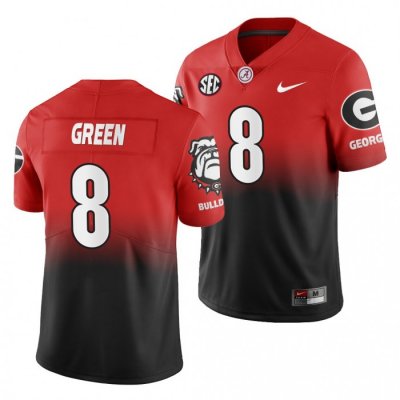 Georgia Bulldogs A.J. Green Men's #8 Away White History Player Football NCAA Jersey 2406ZDDB3