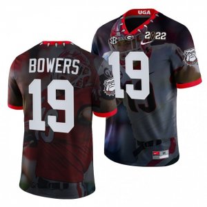 Georgia Bulldogs Brock Bowers Men's #19 hip 2022 National Champions Black Decisive Highlights Football NCAA Jersey 2406TFZB2