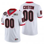 Georgia Bulldogs Custom Men's #00 CFP 2021-22 White National Champions Football NCAA Jersey 2406FSHX2