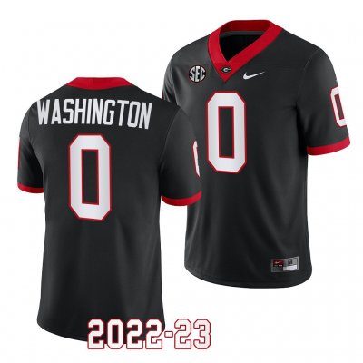 Georgia Bulldogs Darnell Washington Men's #0 Black 2022-23 Alternate Football NCAA Jersey 2406GEEC0