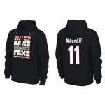 Georgia Bulldogs Jalon Walker Men's #11 2022 National Champions Playoff Pullover Locker Room Black Football NCAA Hoodie 2406DAPS6