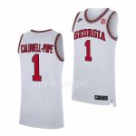 Georgia Bulldogs Kentavious Caldwell-Pope Men's #1 Alumni White Replica Basketball NCAA Jersey 2406ZVGI0