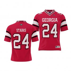 Georgia Bulldogs Malaki Starks Youth #24 NIL Red Player Football NCAA Jersey 2406JTFU5