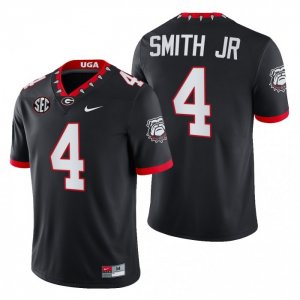 Georgia Bulldogs Nolan Smith Men's #4 Black Block Number Font 2022 Chick-fil-A Football NCAA Jersey 2406IREM3