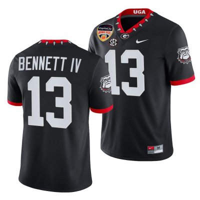 Georgia Bulldogs Stetson Bennett Men's #13 Black 2021 Orange Bowl Playoff Football NCAA Jersey 2406YASO0