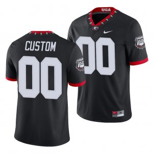 Georgia Bulldogs Custom Men's #00 Alternate Black Game Football NCAA Jersey 2406UFTB1