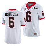 Georgia Bulldogs Kenny McIntosh Men's #6 White 2023 National Championship Playoff Football NCAA Jersey 2406SIWR3