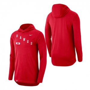 Georgia Bulldogs Men's Long Sleeve Team Performance Red Football NCAA Hoodie 2406VKXL1