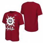 Georgia Bulldogs Men's Playoff Bound Media Night 2022 Red Football NCAA T-Shirt 2406IDSX7