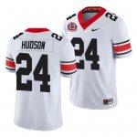 Georgia Bulldogs Prather Hudson Men's #24 40th Anniversary White Alternate Football NCAA Jersey 2406DSCA1