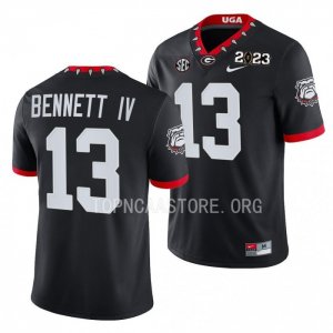 Georgia Bulldogs Stetson Bennett Men's #13 Black 2023 National Championship Playoff Football NCAA Jersey 2406ICDU4