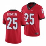 Georgia Bulldogs Ahkil Crumpton Men's #25 Red Limited Football NCAA Jersey 2406PHXW4