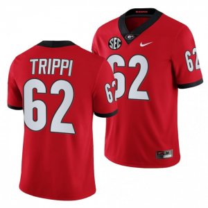 Georgia Bulldogs Charley Trippi Men's #62 Red Football NCAA Jersey 2406UQXI8