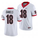 Georgia Bulldogs JT Daniels Men's #18 Game White Football NCAA Jersey 2406ILAV4